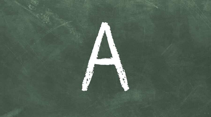 alfabeto della formazione A come àncora
