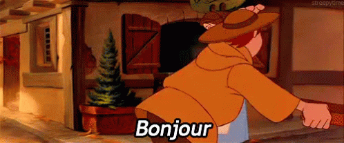 beauty and the beast, belle yalking in french. Elucidat allows the translation in many languages